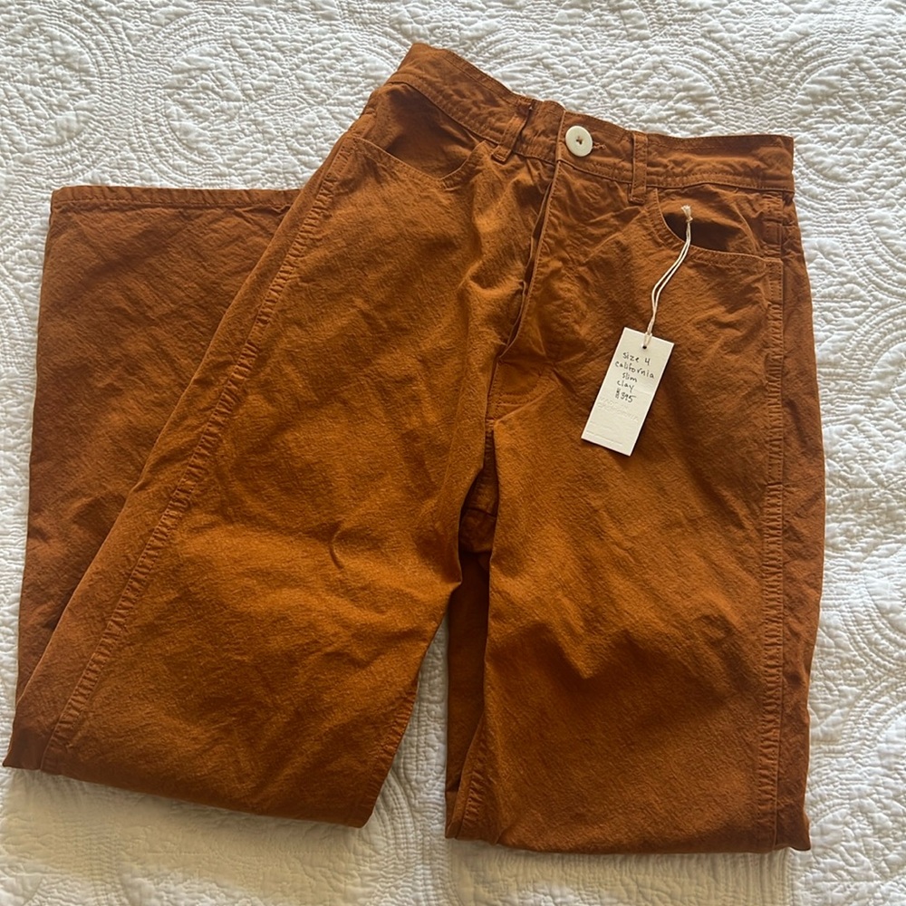 Jesse Kamm California Slim Pants Clay Size 4